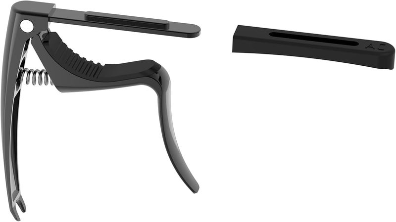Temvox Guitar Capo with 3 Interchangeable Silicone Pad,Fits Different Guitar Fretboard Curvatures，Suitable for Classical Guitar Acoustic Guitar Electric Guitar Mandolin, etc - Image 5